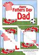 5x7 Football Fathers Day Dad Scallop Corner Stacker