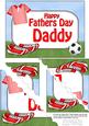 5x7 Football Fathers Day Daddy Scallop Corner Stacker