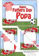 5x7 Football Fathers Day Popa Scallop Corner Stacker