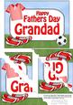 5x7 Football Fathers Day Grandad Scallop Corner Stacker