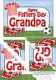 5x7 Football Fathers Day Grandpa Scallop Corner Stacker