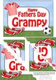 5x7 Football Fathers Day Grampy Scallop Corner Stacker