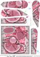 70th Birthday Perfume Lace & Pearls Fan Pyramage Topper
