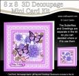8 x 8 Flowers Butterflies & Lace 3D Decoupage Mini Kit