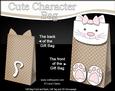 3D Cat Cute Character Gift Bag Mini Kit