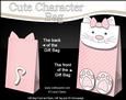 3D Cat Cute Character Gift Bag Mini Kit