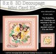 8 x 8 Flowers Butterflies & Lace 3D Decoupage Mini Kit