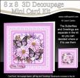 8 x 8 Flowers Butterflies & Lace 3D Decoupage Mini Kit
