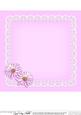 8 x 8 Flowers Butterflies & Lace Matching Insert Panel