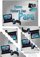 5x7 Gadgets N Gizmos Fathers Day Papa Scallop Corner