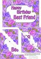 5x7 Time for Roses Birthday Best Friend Corner Stacker