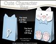 3D Cat Cute Character Gift Bag Mini Kit