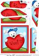 Jock Westie Dog's Love Heart Fan Pyramage Topper