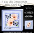 8 x 8 Flowers Butterflies & Lace 3D Decoupage Mini Kit