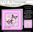 8 x 8 Flowers Butterflies & Lace 3D Decoupage Mini Kit