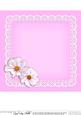 8 x 8 Flowers Butterflies & Lace Matching Insert Panel