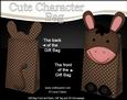 3D Coco Donkey Cute Character Gift Bag Mini Kit