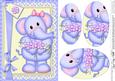 A5 Lola Elephant's Bouquet Oval Pyramage Topper
