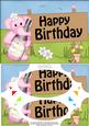 A5 Lola Elephant Birthday Scallop Corners and Pyramage
