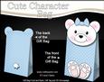 3D Little Teddy Cute Character Gift Bag Mini Kit
