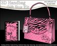 3D Animal Print Handbag Treat or Favour Box Kit