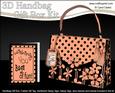 3D Elegant Floral Handbag Treat or Favour Box Kit