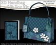 3D Elegant Dots & Flowers Handbag Treat or Favour Box Kit