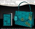 3D Elegant Polka Dots Handbag Treat or Favour Box Kit