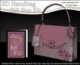 3D Elegant Stripes Handbag Treat or Favour Box Kit