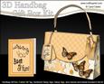 3D Butterflies & Flowers Handbag Treat or Favour Box Kit