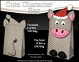 3D Gigi Horse Cute Xmas Character Gift Bag Mini Kit