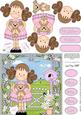 Girlz Zoe's Teddy Quick Card with 3D Decoupage