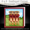 8 x 8 Meerkats Scalloped Corner Kit