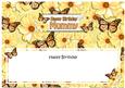 Birthday Mummy Floral Butterflies Large Dl Insert