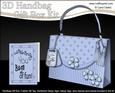 3D Pretty Pastel Handbag Treat or Favour Box Kit