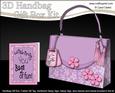 3D Pretty Pastel Handbag Treat or Favour Box Kit