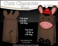 3D Coco Donkey Cute Xmas Character Gift Bag Mini Kit