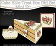 3D Wedding Cake Slice Treat Box Gift Set Mini Kit