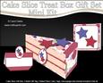 3D Stars Cake Slice Treat Box Gift Set Mini Kit