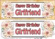 Large Dl Birthday Girlfriend Daisies Floral 3D Decoupage