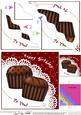 Chocolate Birthday Wavy Corner Side Stacker Topper