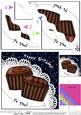 Chocolate Birthday Wavy Corner Side Stacker Topper