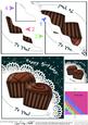 Chocolate Birthday Wavy Corner Side Stacker Topper