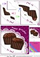 Chocolate Birthday Wavy Corner Side Stacker Topper