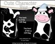 3D Milly Moo Cow Cute Xmas Character Gift Bag Mini Kit
