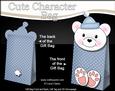 3D Little Teddy Cute Xmas Character Gift Bag Mini Kit