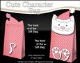 3D Little Cat Cute Xmas Character Gift Bag Mini Kit