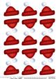 Cute Christmas Hats 3D Decoupage Sheet