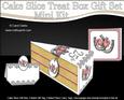 3D Silver Wedding Anniversary Cake Slice Treat Box Mini Kit