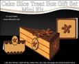 3D Chocolate Orange Cake Slice Treat Box Gift Set Mini Kit